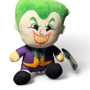 DC Comics Joker Plush Toy Stuffed Animal Green Hair Purple Suit Collectible